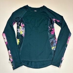 Fila Sport Floral Long Sleeve Athletic Shirt - Small